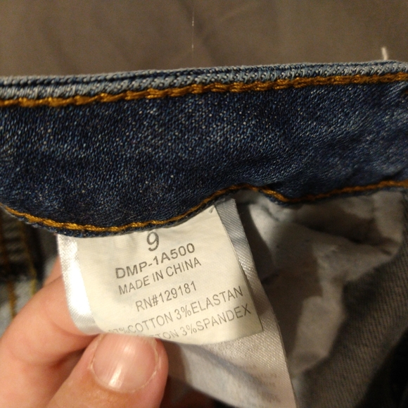 Machine Distressed Style Denim Jeans - Picture 4 of 6